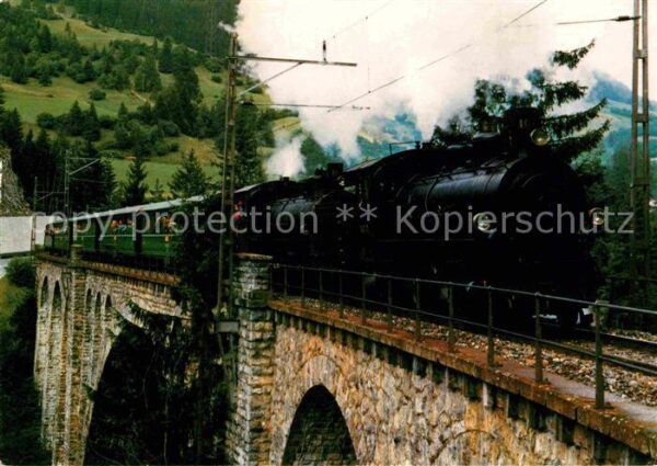 Lokomotive Dampfextrazug Rhätische Bahn Soliser-Vi