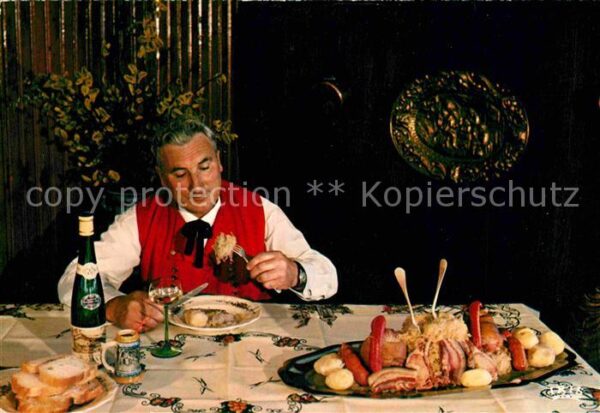 Lebensmittel Choucroute Restaurant Vin Alsace