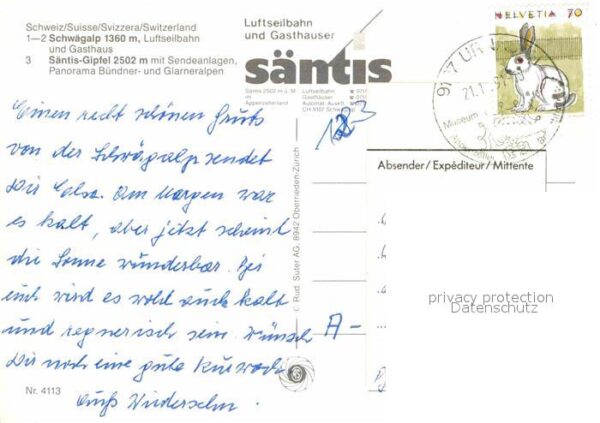 Seilbahn Säntis Schwägalp Gasthaus – Bild 2