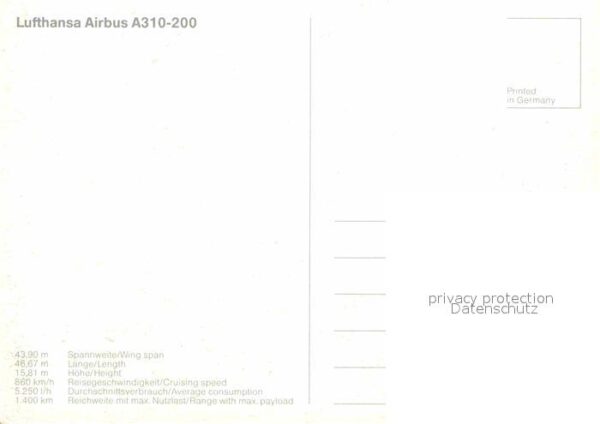 Lufthansa Airbus A310-200 – Bild 2