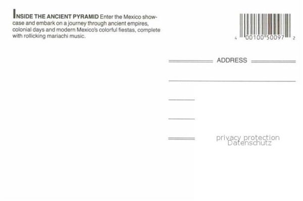 Walt Disney World Epcot Center Ancient Pyramid Mexico Sho – Bild 2