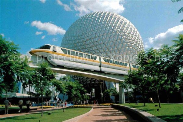 Walt Disney World Future World Sleek Monorail Spaceship E
