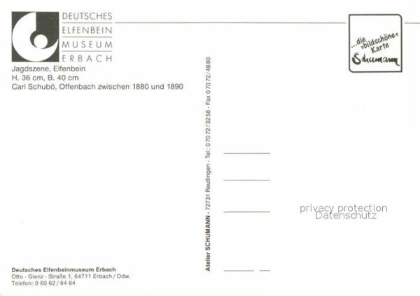 Jagd Jagdszene Elfenbein Deutsches Elfenbein – Bild 2