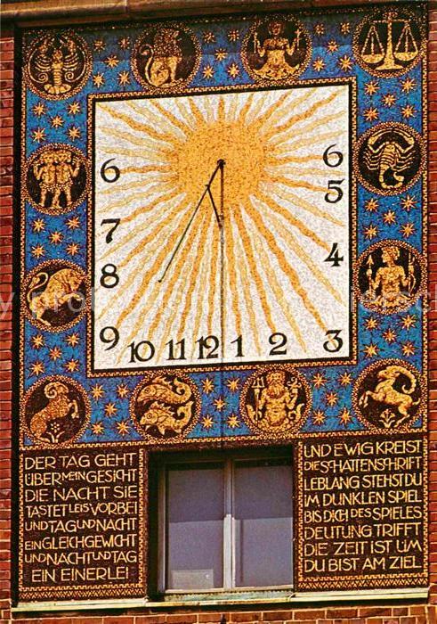 Uhren Sonnenuhr Hochzeitsturm Darmstadt
