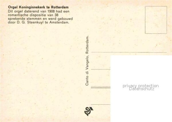 Kirchenorgel Koninginnekerk Rotterdam – Bild 2