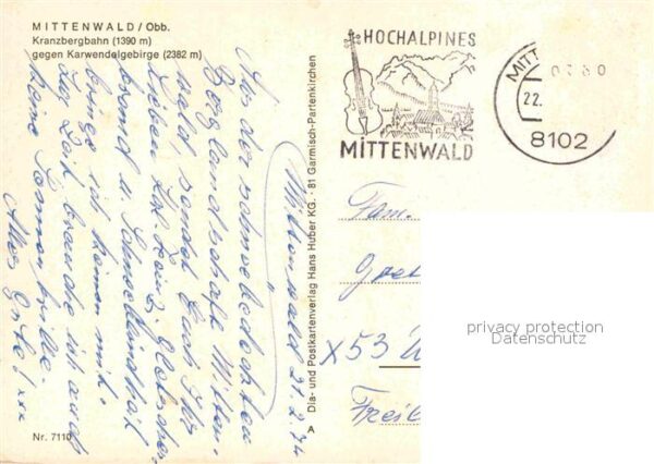Seilbahn Kranzberg Mittenwald Karwendelgebirge – Bild 2