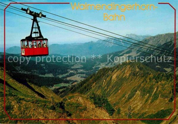 Seilbahn Walmendingerhorn Kleinwalsertal