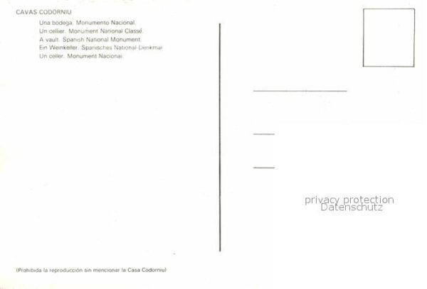 Alkohol Sekt Cavas Codorniu Bodega Monumento Na – Bild 2