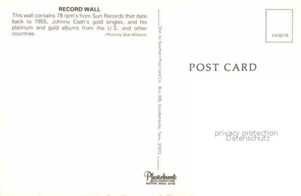 Saenger Band Johnny Cash Record Wall – Bild 2