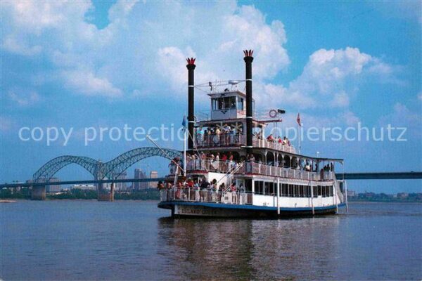 Dampfer Schaufelrad Island Queen Mississippi River
