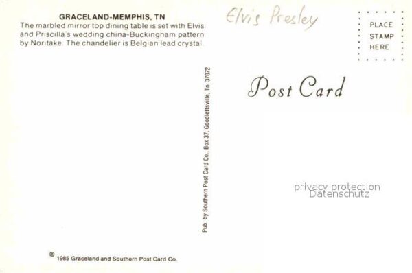 Persoenlichkeiten Elvis Presley Graceland Memphis Dining – Bild 2