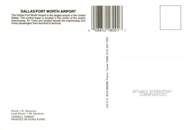 Flughafen Airport Aeroporto Dallas Fort Worth Airport – Bild 2