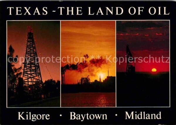 Oelfoerderung Oil Fields Kilgore Baytown Midland Texas