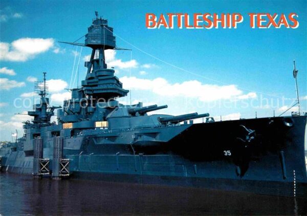 Marine Battleship Texas World War II.