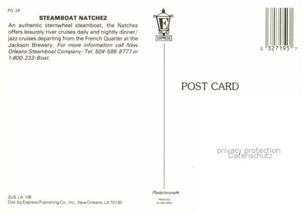 Dampfer Schaufelrad Steamboat Natchez New Orleans – Bild 2