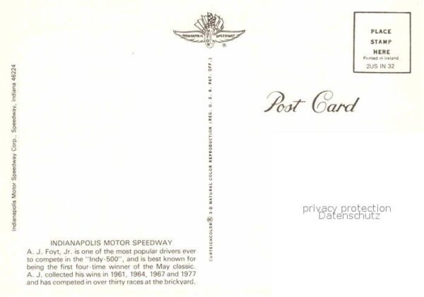 Autorennen Indianapolis Motor Speedway A.J. Foyt J – Bild 2