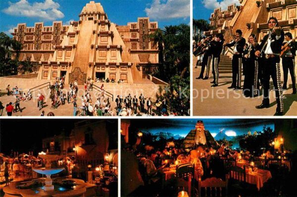 Walt Disney World Epcot Center Ancient Pyramid Mexico Sho
