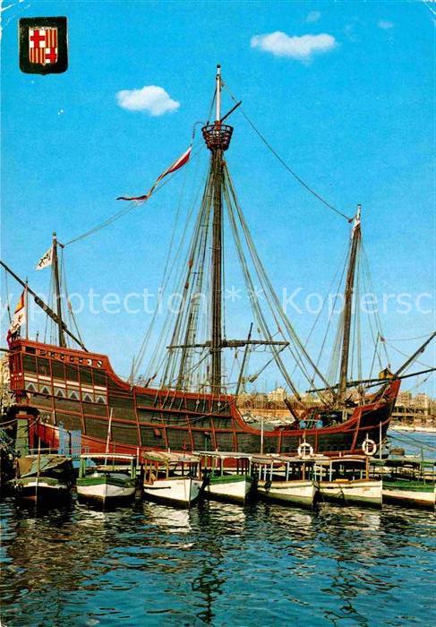 Segelschiffe Carabela Santa Maria Barcelona