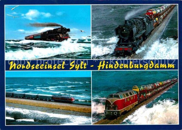 Eisenbahn Sylt Hindenburgdamm Autozug Lokomotive