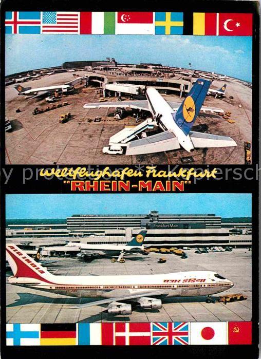 Flughafen Airport Aeroporto Rhein-Main Frankfurt Lufthansa Air Indi