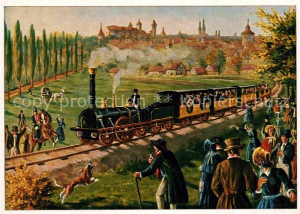 Lokomotive Erste deutsche Eisenbahn Nürnberg Fürth