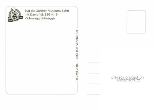 Lokomotive Zürcher Museums-Bahn Schnaaggi-Schaaggi – Bild 2