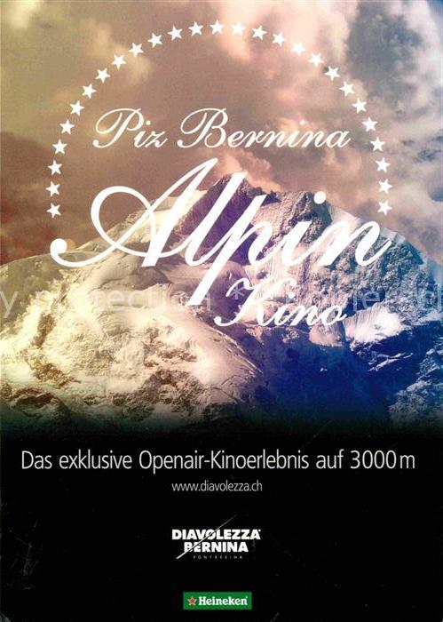 Kino Film Piz Bernina Alpin Kino Berghaus Diavole