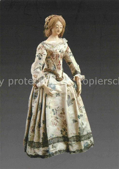 Puppe Doll Poupee Kinderspielzeug Adlige Puppe im Brokatkleid Davos Platz