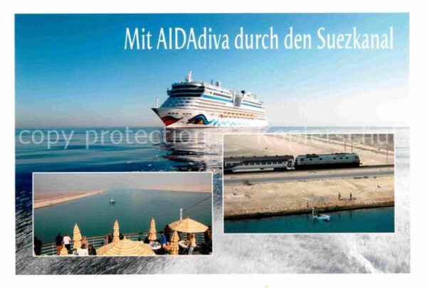 Schiffe Ships Navires AIDA Diva Suezkanal