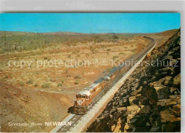 Eisenbahn Iron Ore Train Newman Western Australia