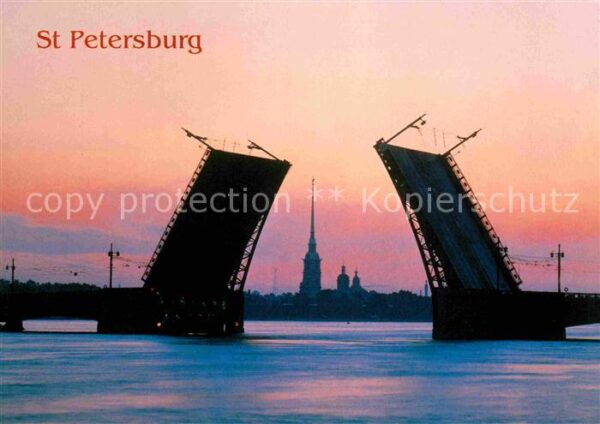 St Petersburg Leningrad Palace Bridge Peter Paul Fortress