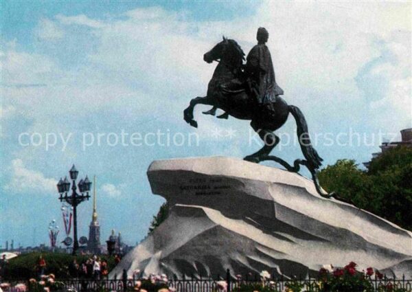 St Petersburg Leningrad Petr I Denkmal