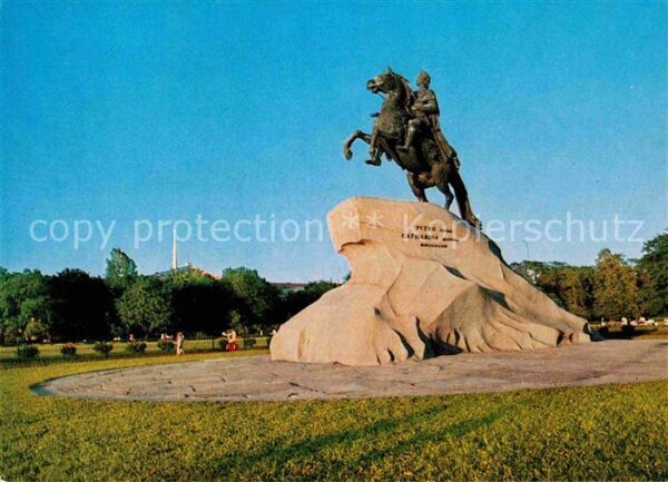 St Petersburg Leningrad Petr I Denkmal