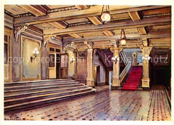 Moscow Moskva Bolschoj Theater Künstlerkarte Cesewits