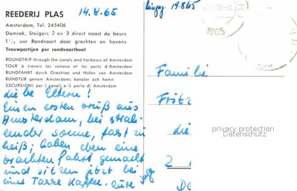 Amsterdam Niederlande Reederij Plas – Bild 2