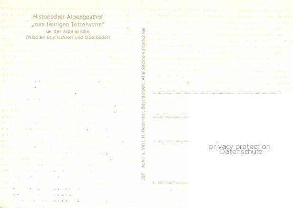 Bayrischzell Gasthaus zum feurigen Tatzelwurm Oberau – Bild 2