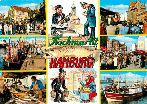 Hamburg Fischmarkt Hafen