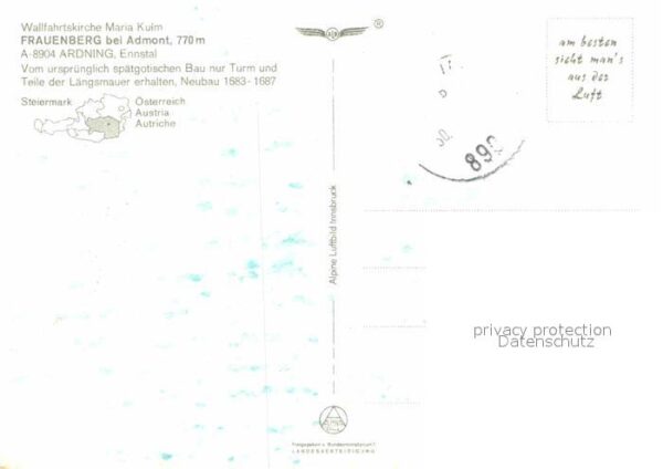 Ardning Fliegeraufnahme Wallfahrtskirche Maria – Bild 2