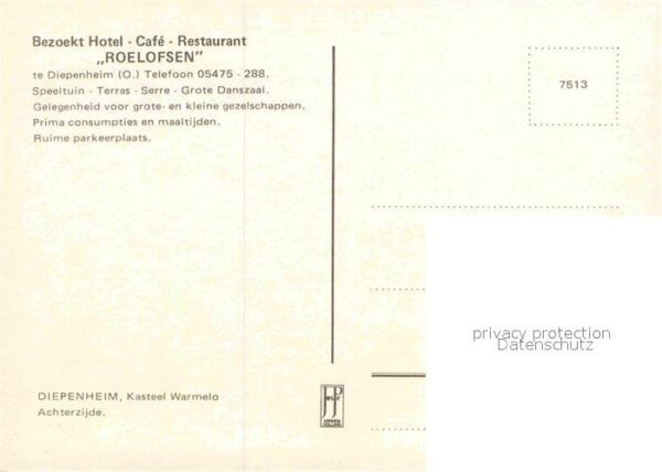 Diepenheim Hotel Cafe Restaurant Roelofsen – Bild 2