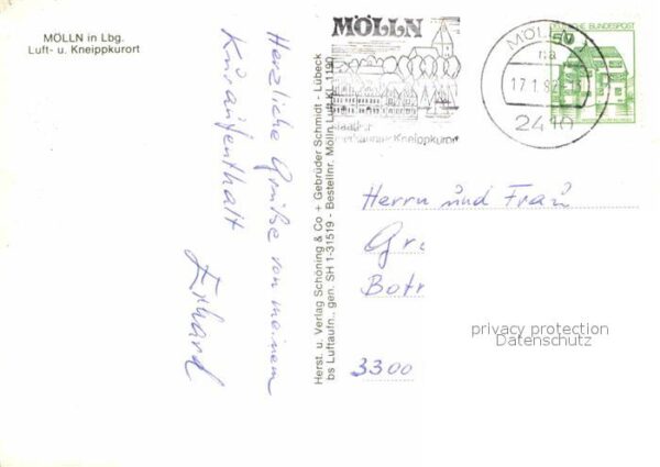 Moelln Lauenburg Fliegeraufnahme Seepartie – Bild 2