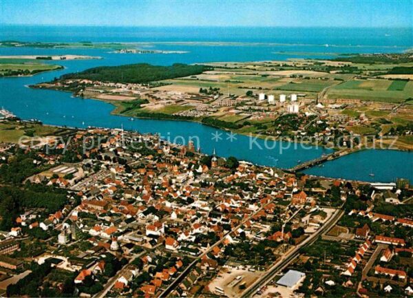 Kappeln Schlei Fliegeraufnahme mit Ellenberg Maasholm