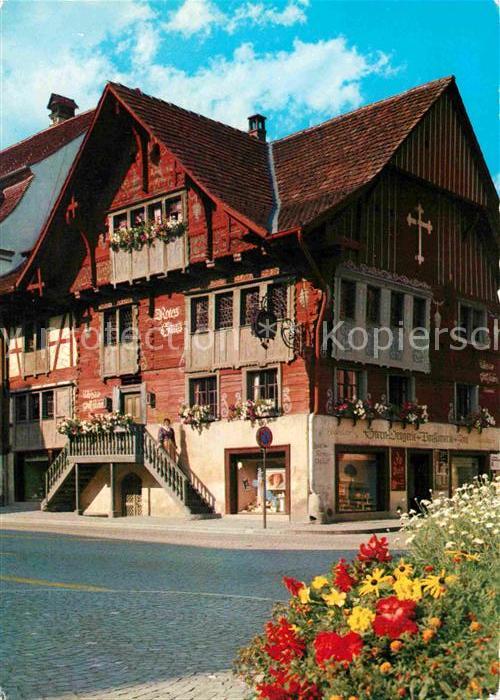 Dornbirn Vorarlberg Rotes Haus Restaurant aus dem 17. Jahrh