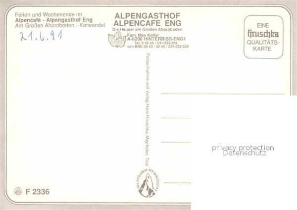 Eng Hinterriss Tirol AlpenCafe Alpengasthof Eng – Bild 2