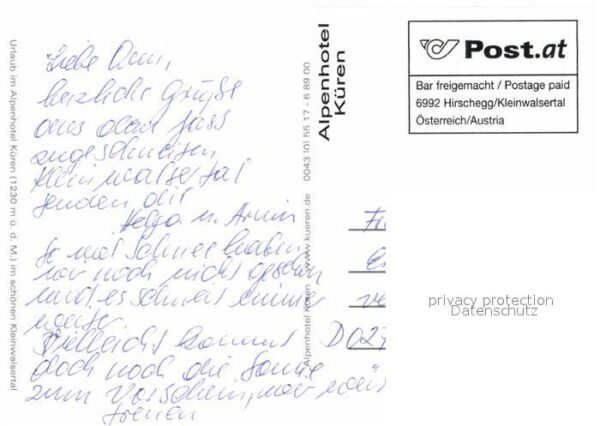 Hirschegg Kleinwalsertal Vorarlberg Alpenhotel Küren – Bild 2