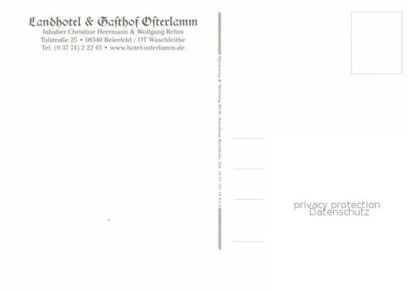 Beierfeld Landhotel und Gasthof Osterlamm Minigol – Bild 2