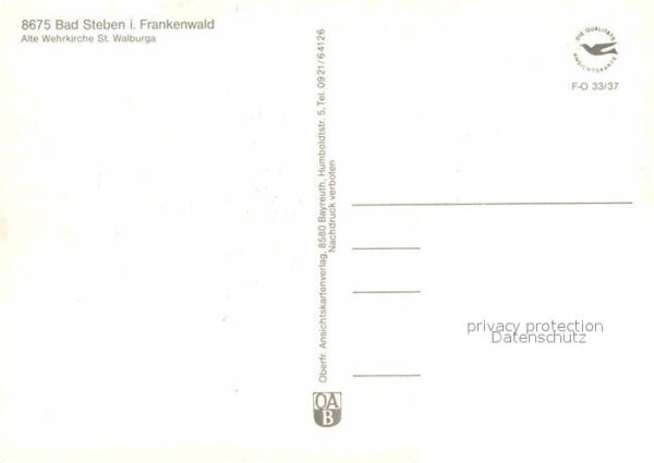 Bad Steben Alte Wehrkirche St. Walburga – Bild 2