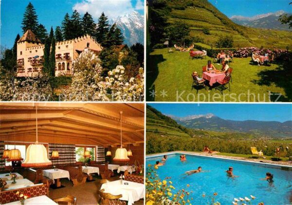 Algund Merano Pension Schloß Plars Freibad