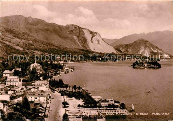 Stresa Lago Maggiore Fliegeraufnahme