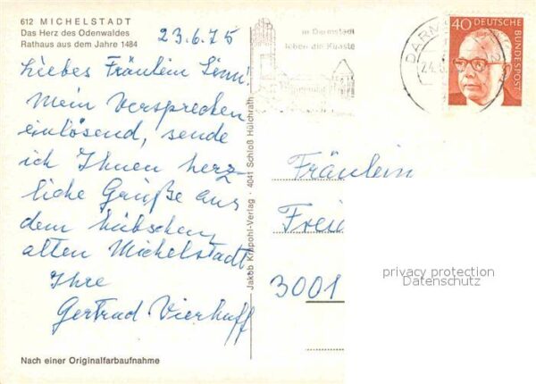 Michelstadt Herz des Odenwaldes Rathaus Kirche – Bild 2