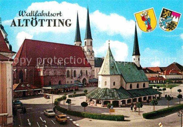 Altoetting Wallfahrtsort Gnadenkapelle und Stiftsk